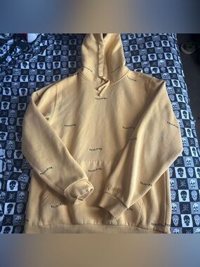 🖤2 for $12🖤 Primitive All Over Logo Embroidered Yellow Hoodie